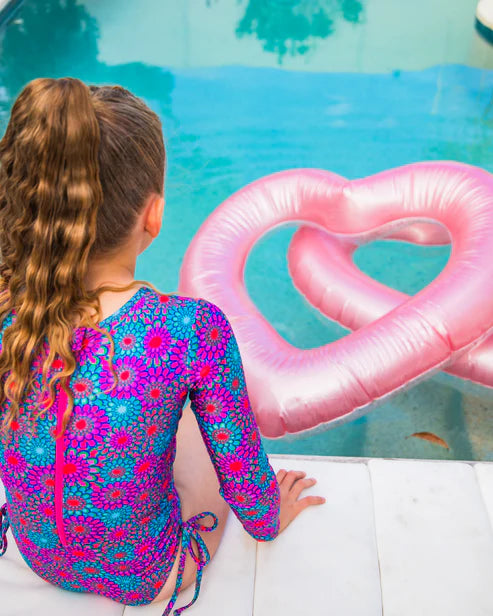 Fernleigh Avenue - Charlotte Kids Long Sleeve Solid Back Swimsuit
