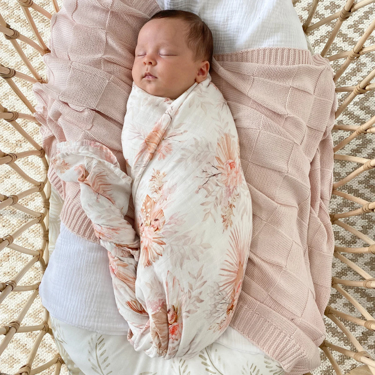 Anchor & Arrow - Organic Baby Swaddle | Native Blooms