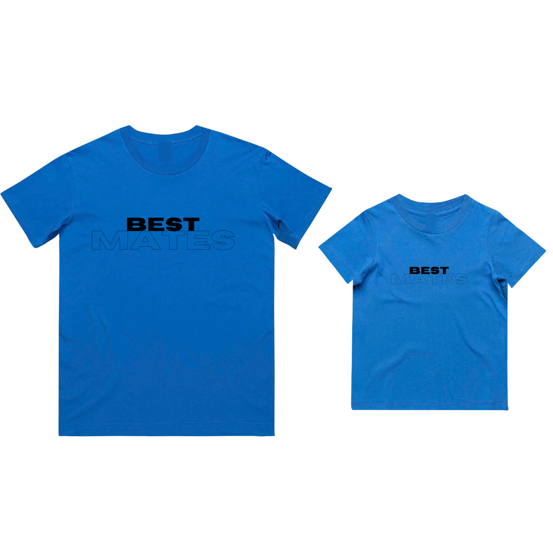 MLW By Design - Matching Best Mates Dad Tee and Kid Tee | Various Colours