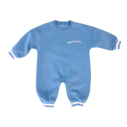 Breezy Co. - Fleece Romper | Blue