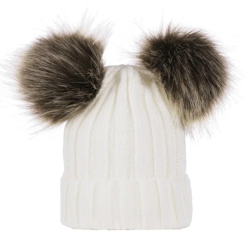 Double Pom Pom Beanie | 8 Colours