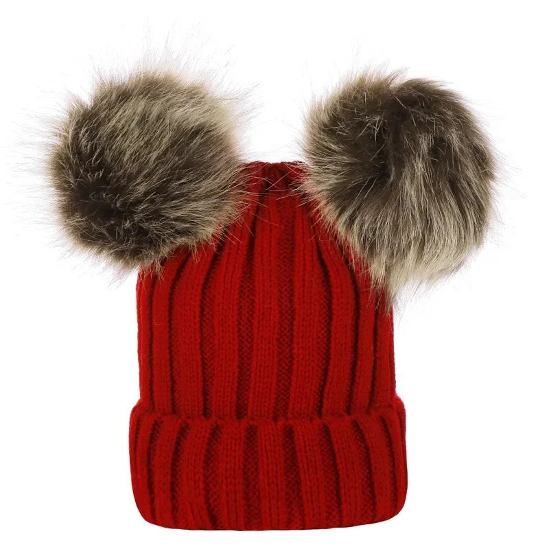 Double Pom Pom Beanie | 8 Colours