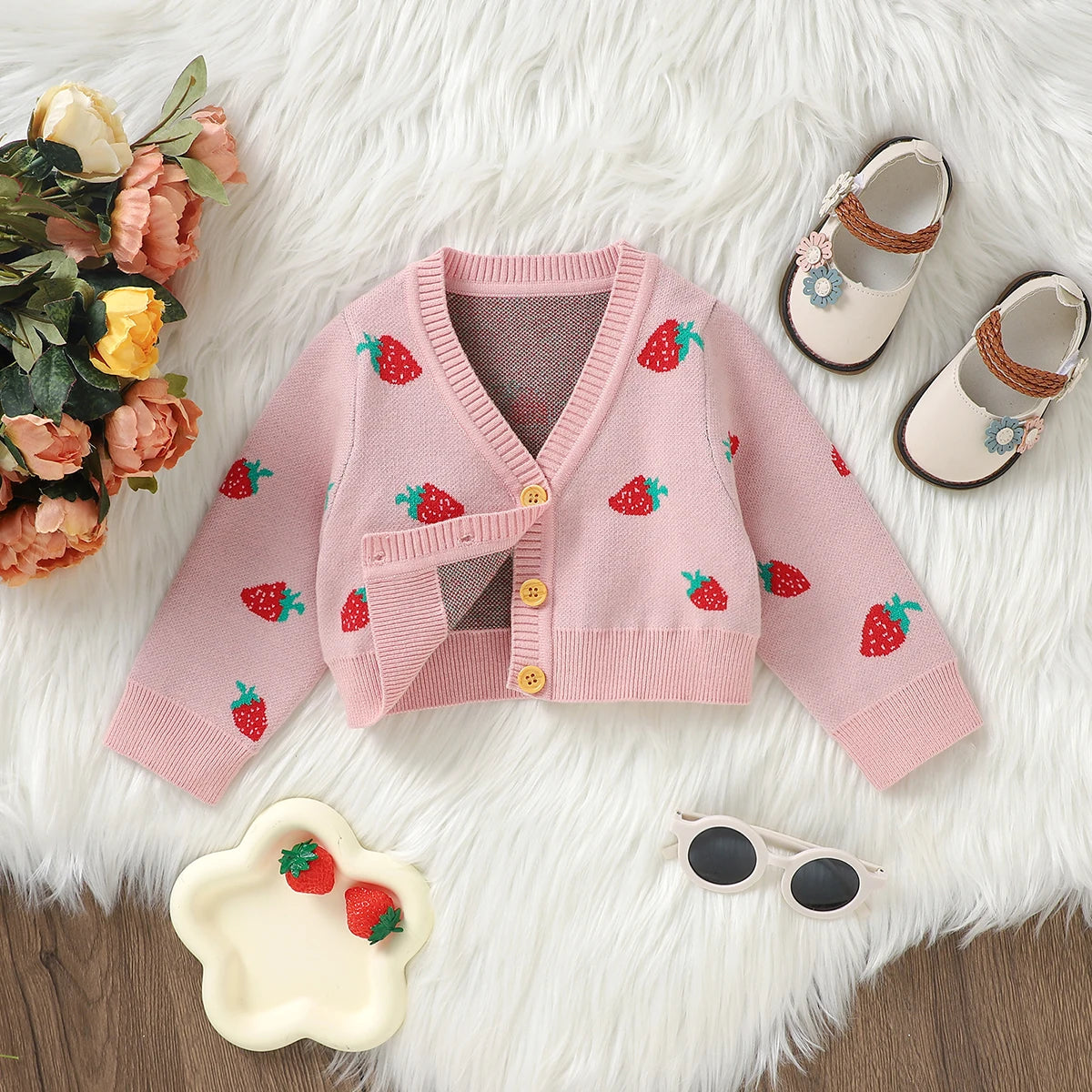 Strawberry Cardigan
