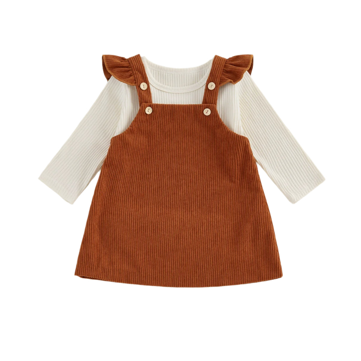 Corduroy Overall Dress & Romper Set | 4 Colours