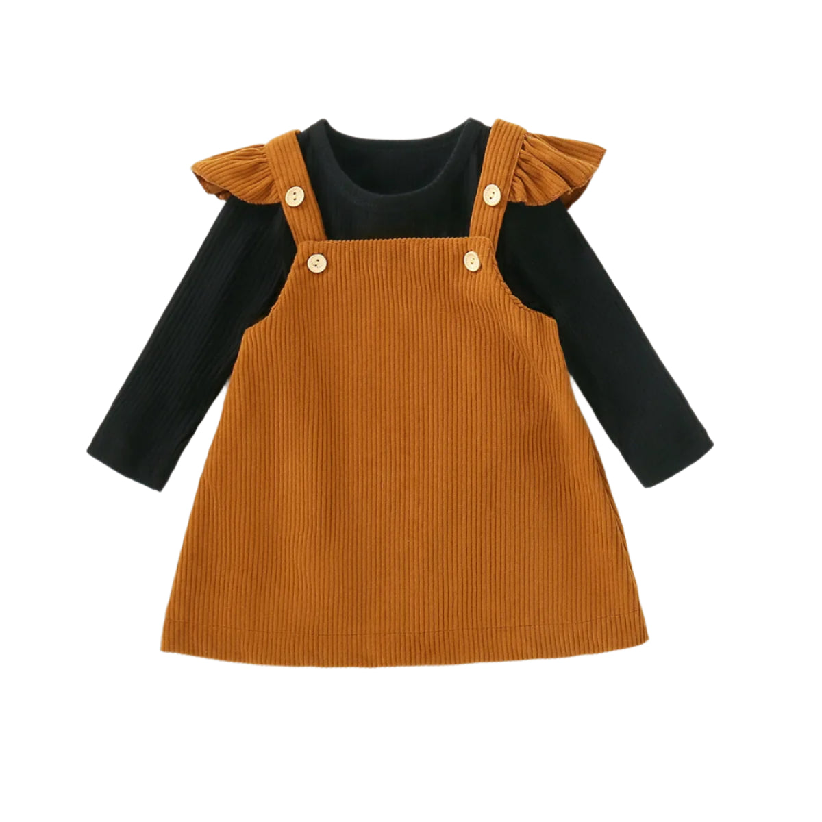 Corduroy Overall Dress & Romper Set | 4 Colours