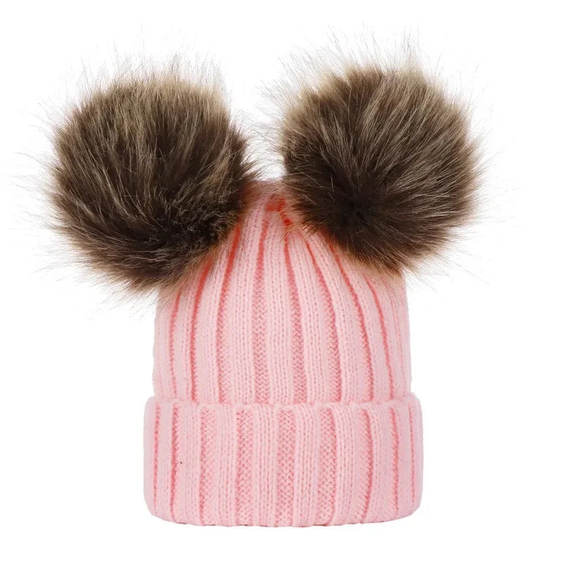 Double Pom Pom Beanie | 8 Colours