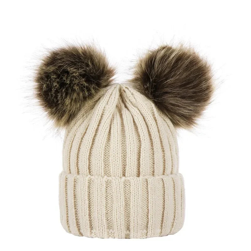 Double Pom Pom Beanie | 8 Colours