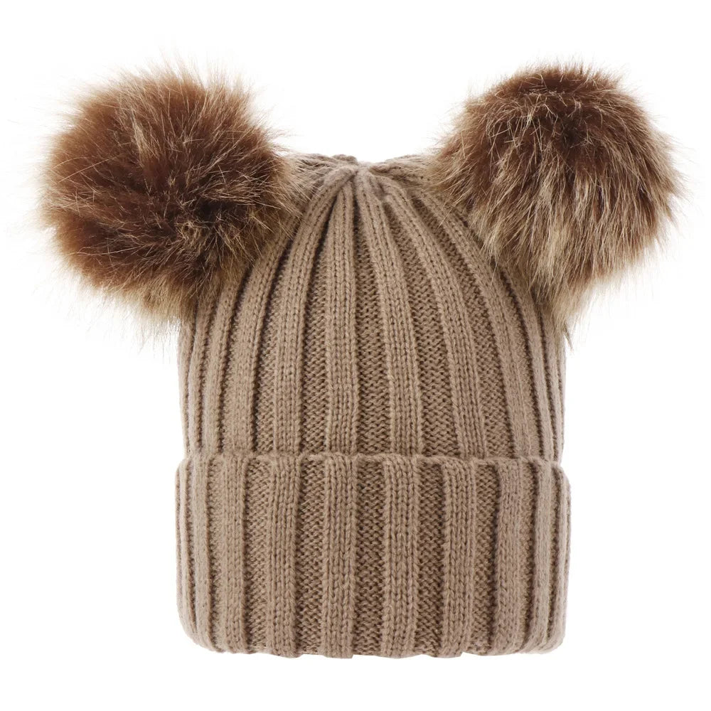 Double Pom Pom Beanie | 8 Colours