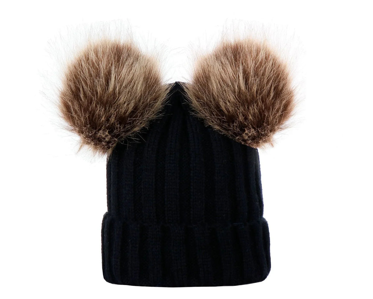 Double Pom Pom Beanie | 8 Colours