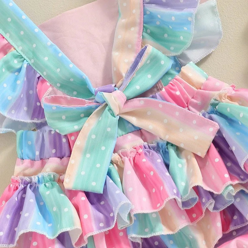 Rainbow Flutter Romper