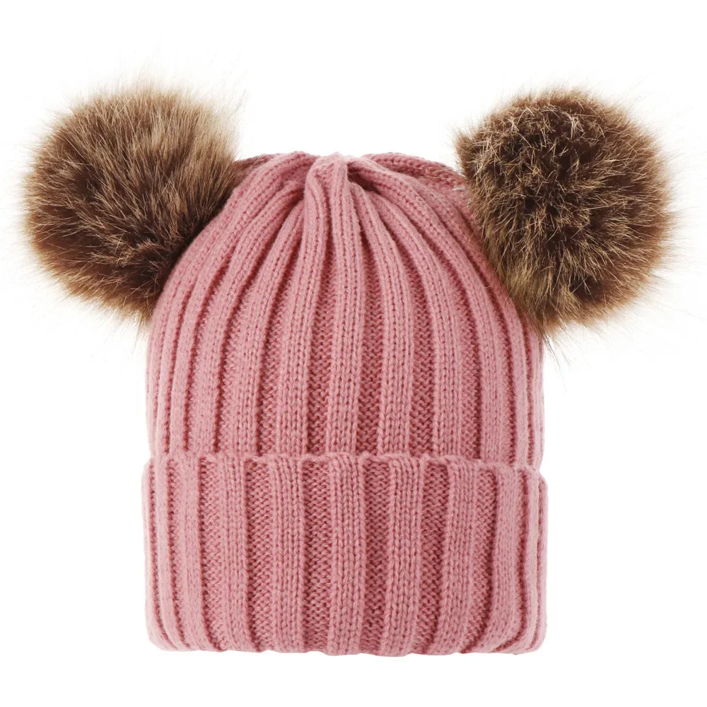 Double Pom Pom Beanie | 8 Colours