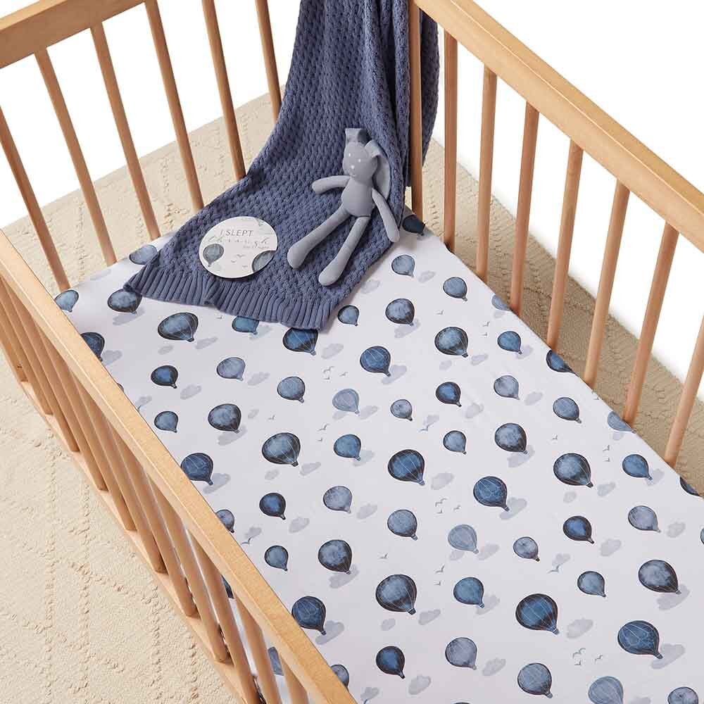 Snuggle Hunny Kids - Organic Fitted Cot Sheet | Cloud Chaser
