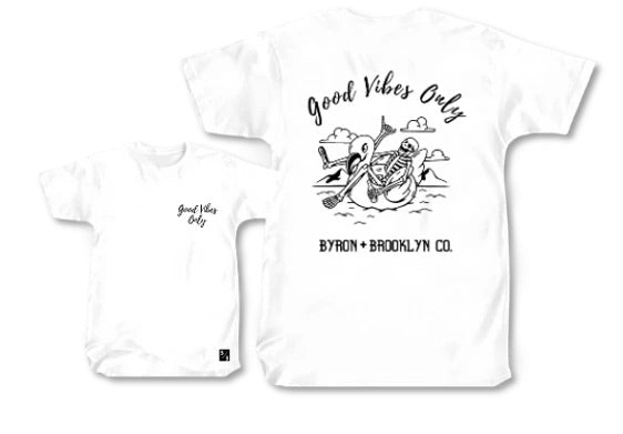Byron Brooklyn Co - Good Vibes Only Tee | Various Colours