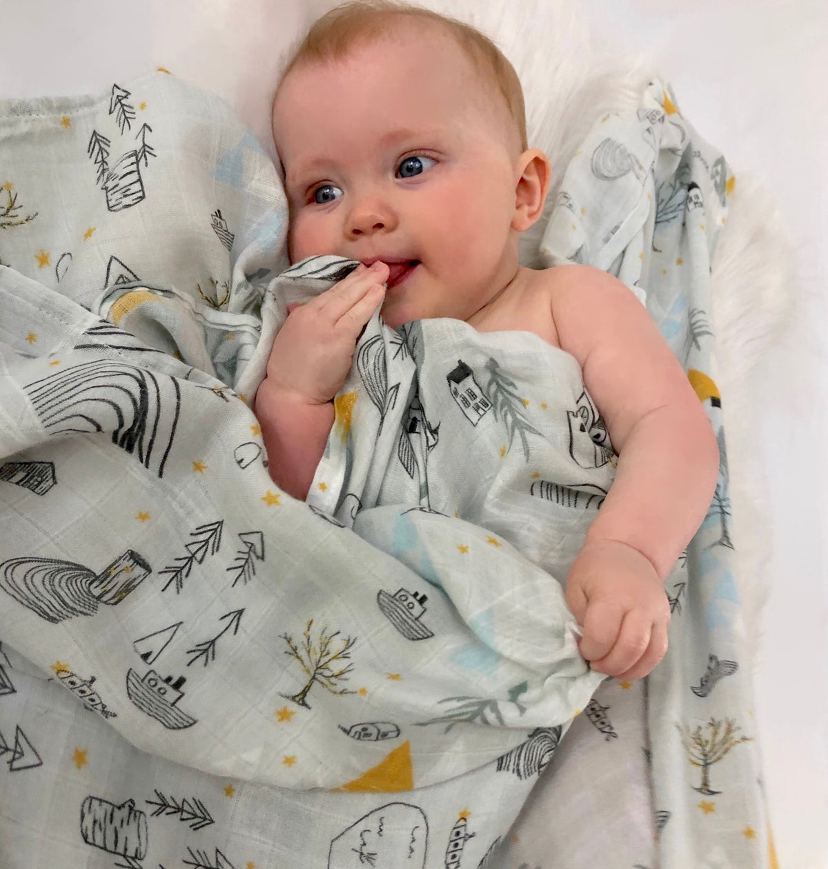 Tinker Tot Baby - Bamboo Cotton Swaddle – Woodland Adventure