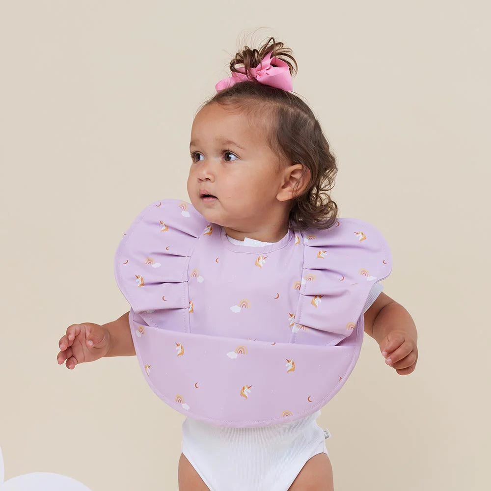 Snuggle Hunny Kids - Waterproof Frill Snuggle Bib | Unicorn