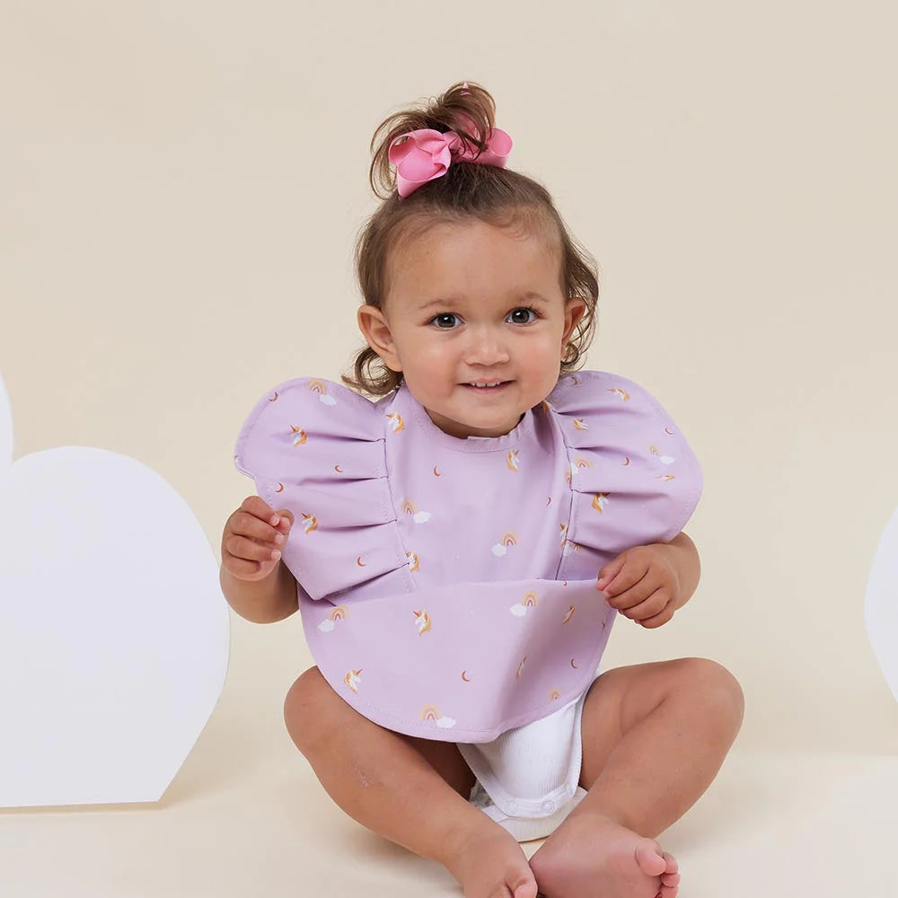 Snuggle Hunny Kids - Waterproof Frill Snuggle Bib | Unicorn