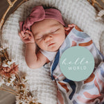 Snuggle Hunny Kids - Rainbow Baby & Sage Reversible Milestone Cards