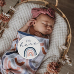 Snuggle Hunny Kids - Rainbow Baby & Sage Reversible Milestone Cards