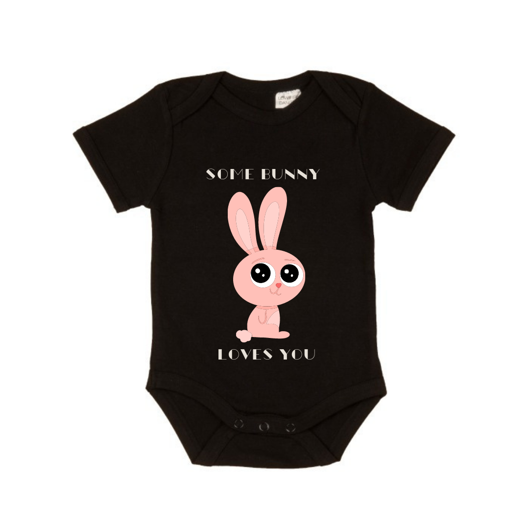 MLW By Design - Some Bunny Loves You Bodysuit | Black or White