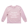 MLW By Design - I'm Nicer Adult Crew | Black or Pink