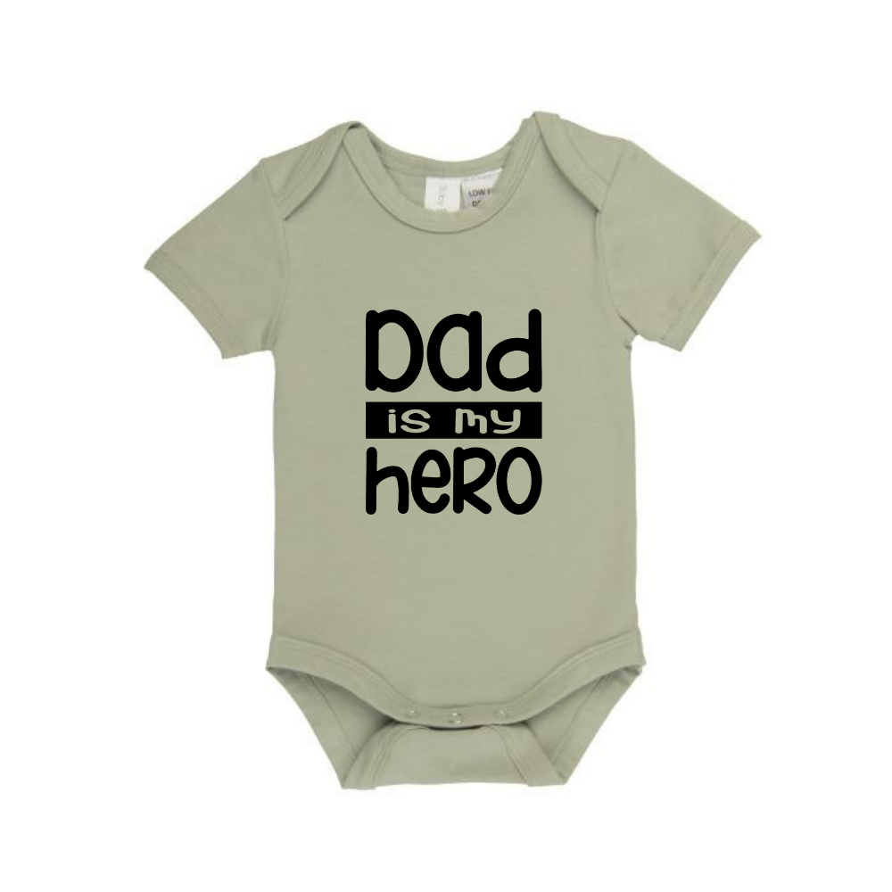 MLW by Design - Dad Is My Hero Bodysuit | Various Colours