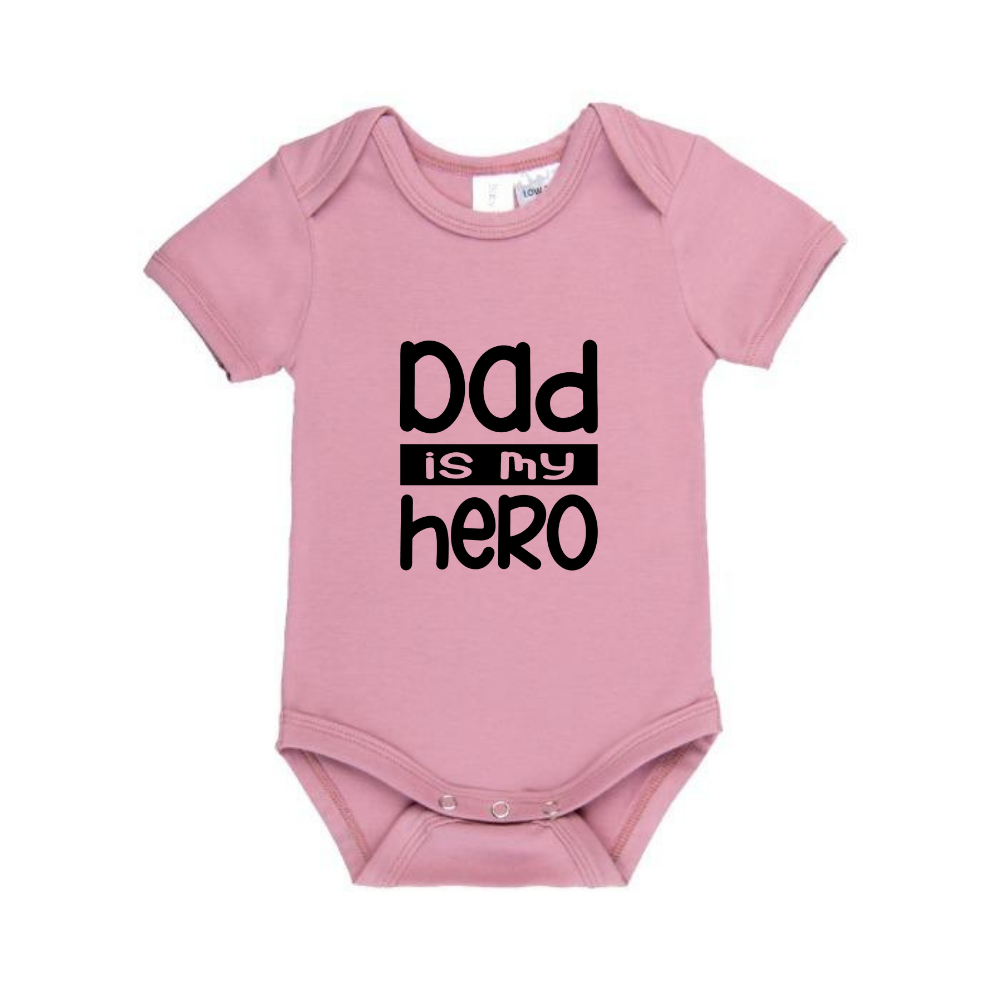 MLW by Design - Dad Is My Hero Bodysuit | Various Colours