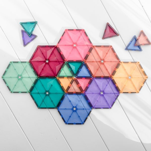 Connetix Tiles - 40 Piece Pastel Geometry Pack