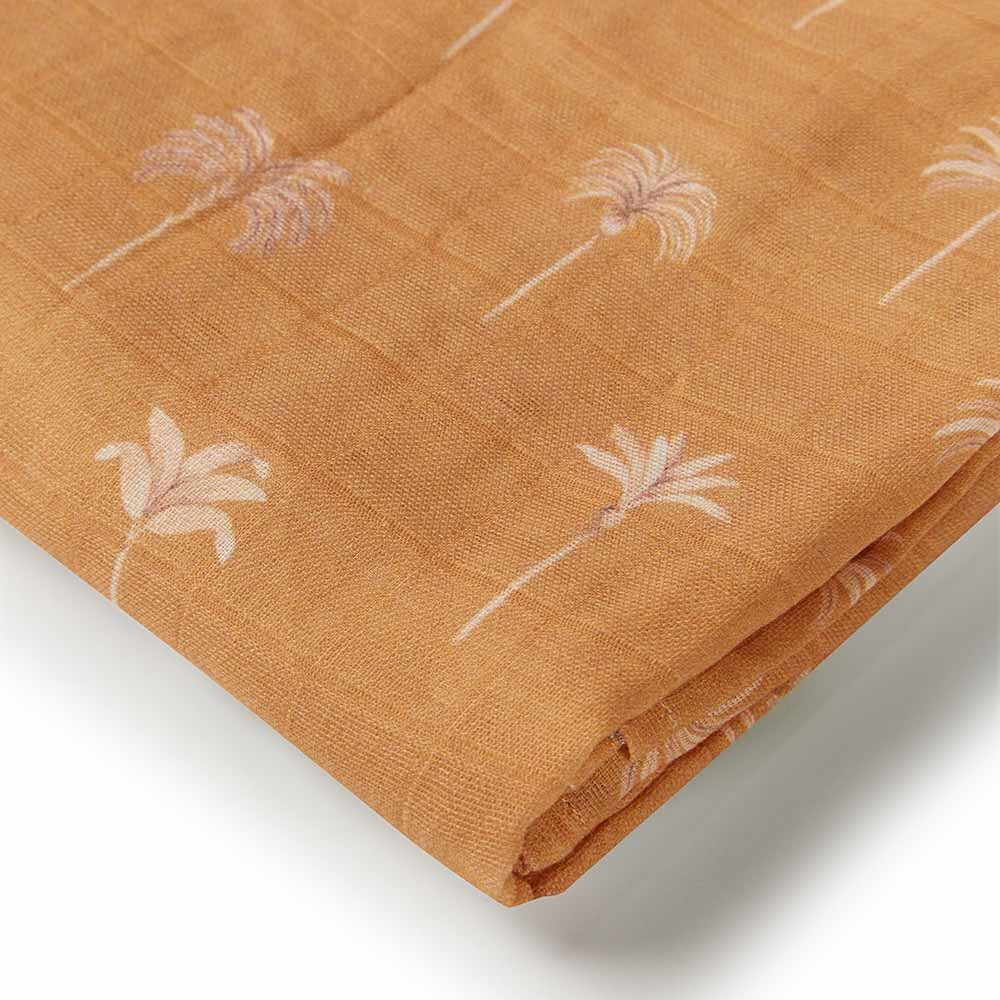 Snuggle Hunny Kids - Bronze Palm Organic Muslin Wrap