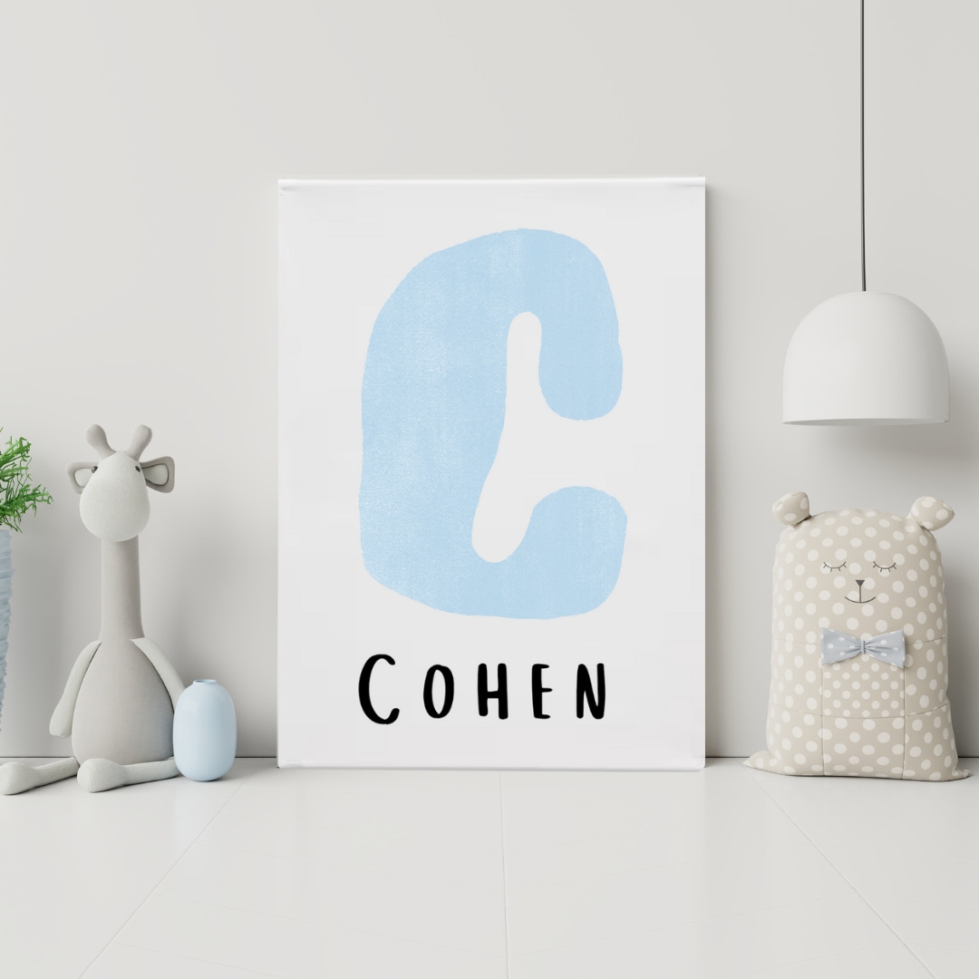 MLW By Design - Letter Name Canvas Print | Various Colours