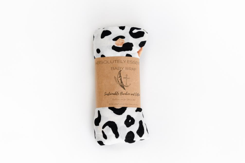 Anchor & Arrow - Organic Baby Swaddle | Leopard Print