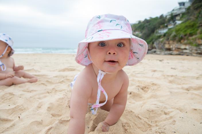 Anchor & Arrow - Swim Hat - Peony