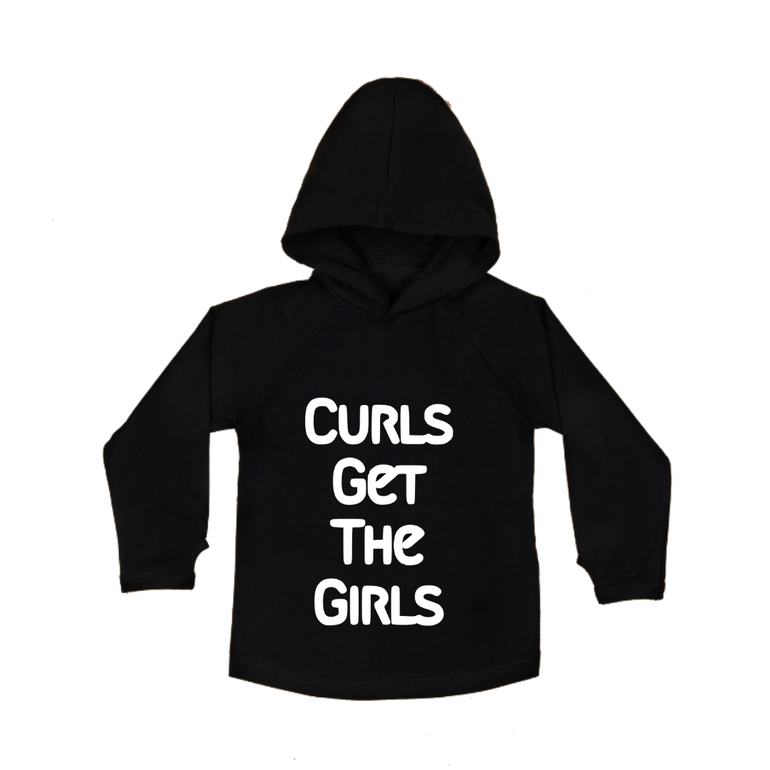 MLW By Design - Curls Get the Girls Sleeveless Hoodie | Black or White