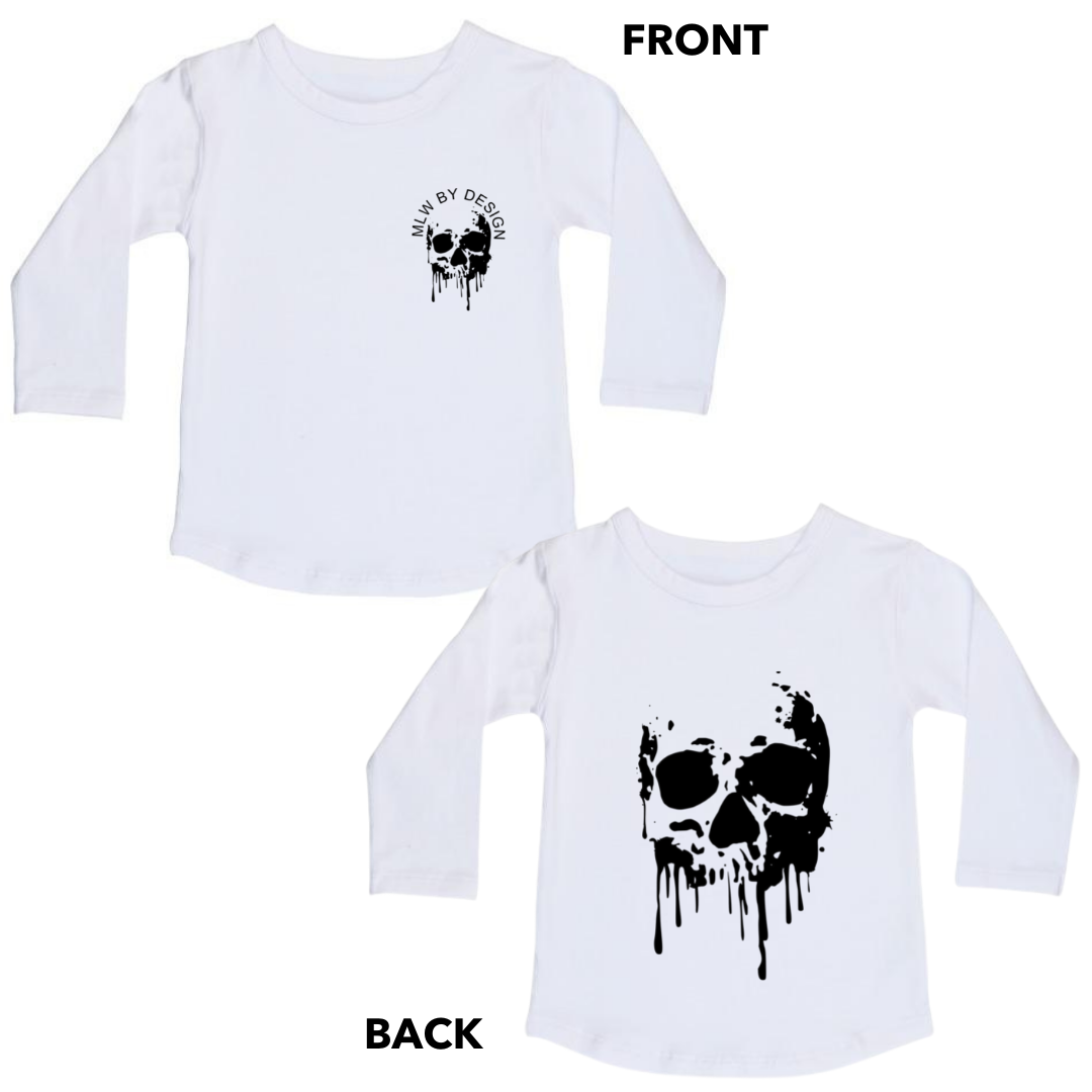 MLW By Design - Melting Skull Tee | Black or White