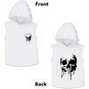 MLW By Design - Melting Skull Sleeveless Hoodie | Black or White