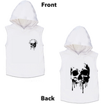 MLW By Design - Melting Skull Sleeveless Hoodie | Black or White