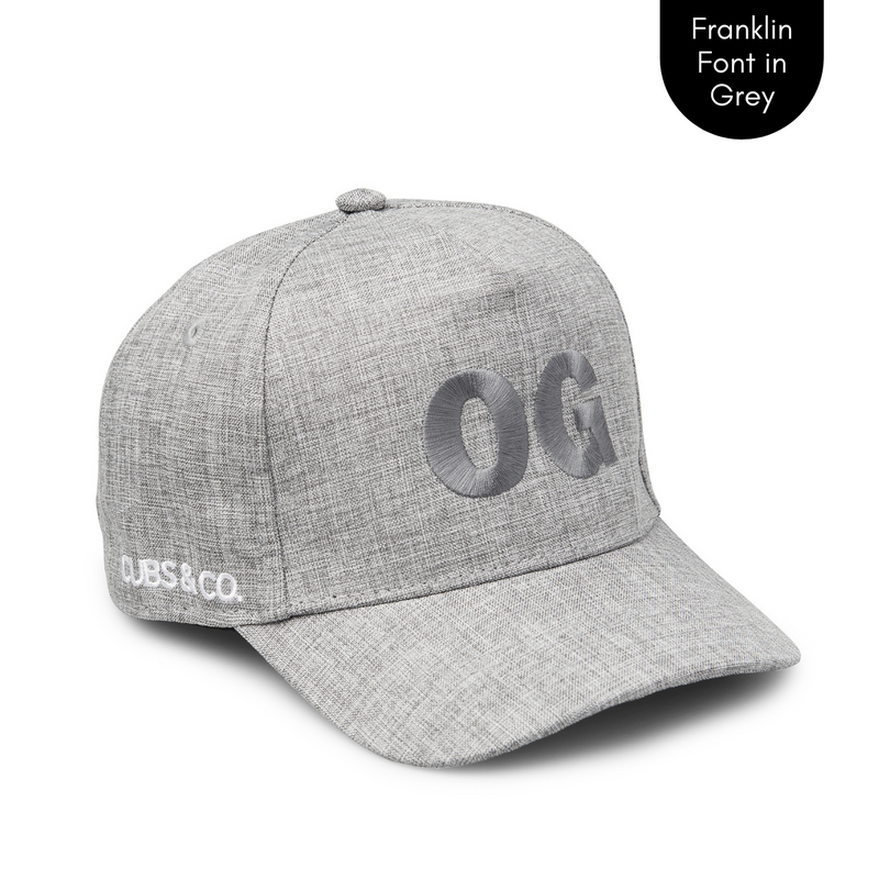Cubs & Co - PERSONALISED GREY W/ INITIALS | FRANKLIN GREY FONT