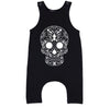 MLW By Design - Cross Skull Slouch Romper | Black
