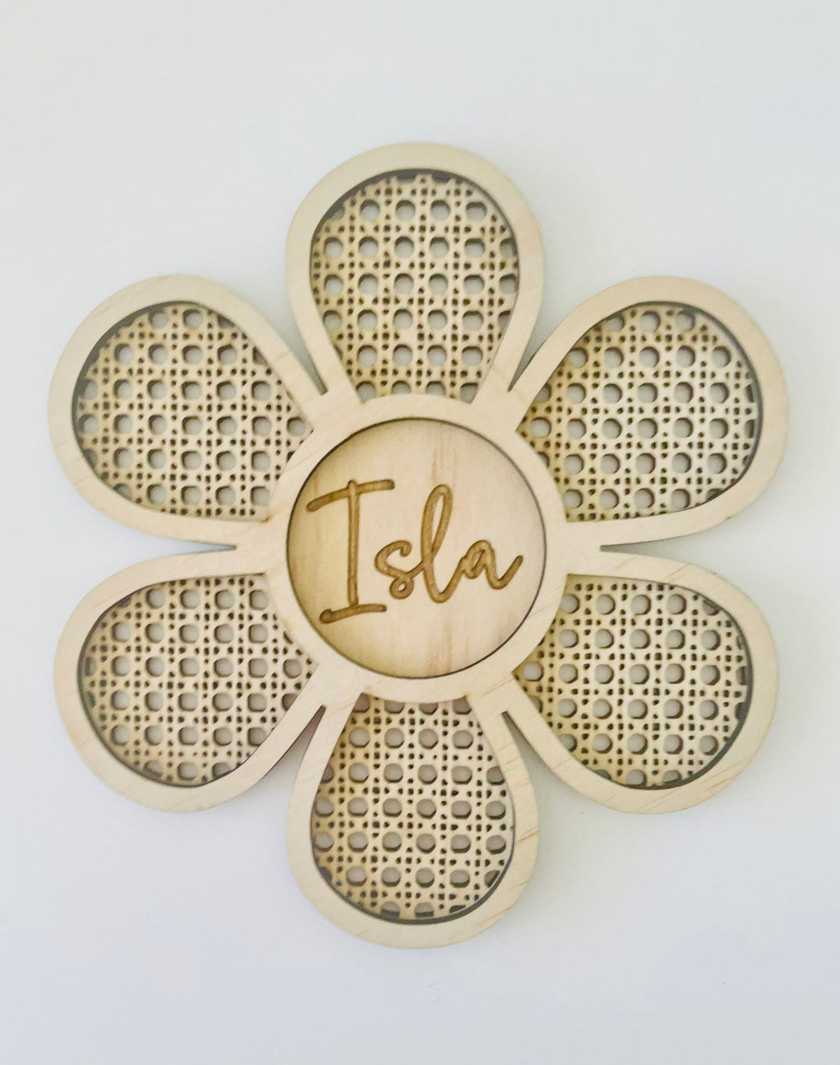 Timber Tinkers - Rattan Flower Sign