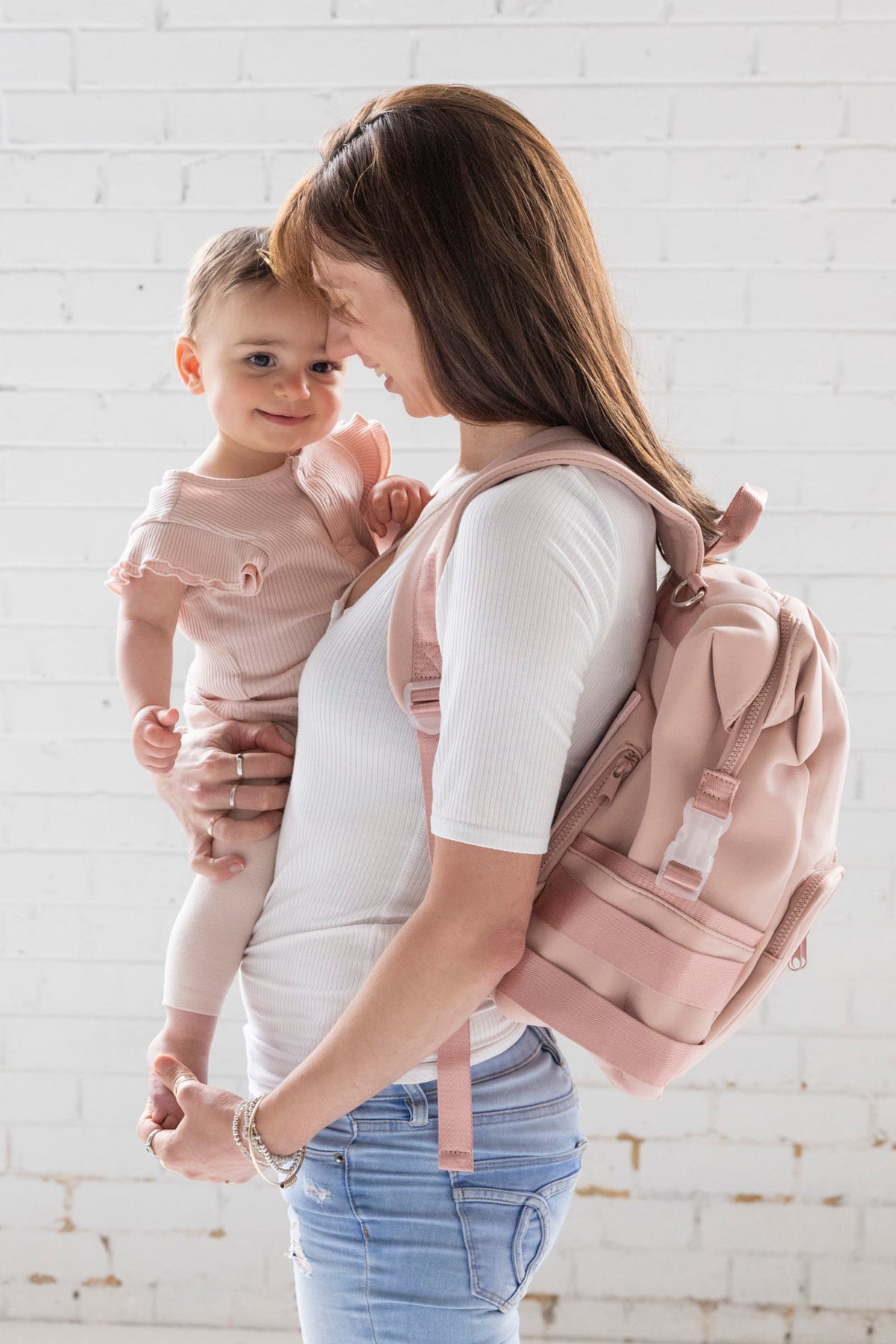 Timber Tinkers - Personalised Neoprene Nappy Bag | Blush