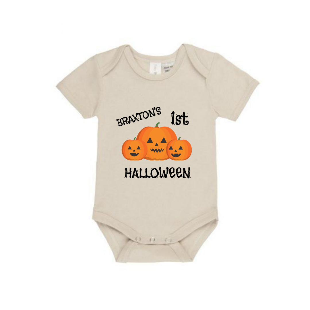 MLW By Design - 1st Halloween Personalised Bodysuit | Various Colours