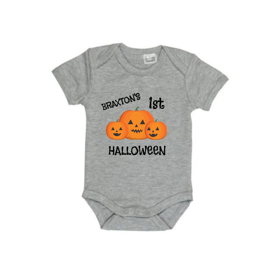 MLW By Design - 1st Halloween Personalised Bodysuit | Various Colours