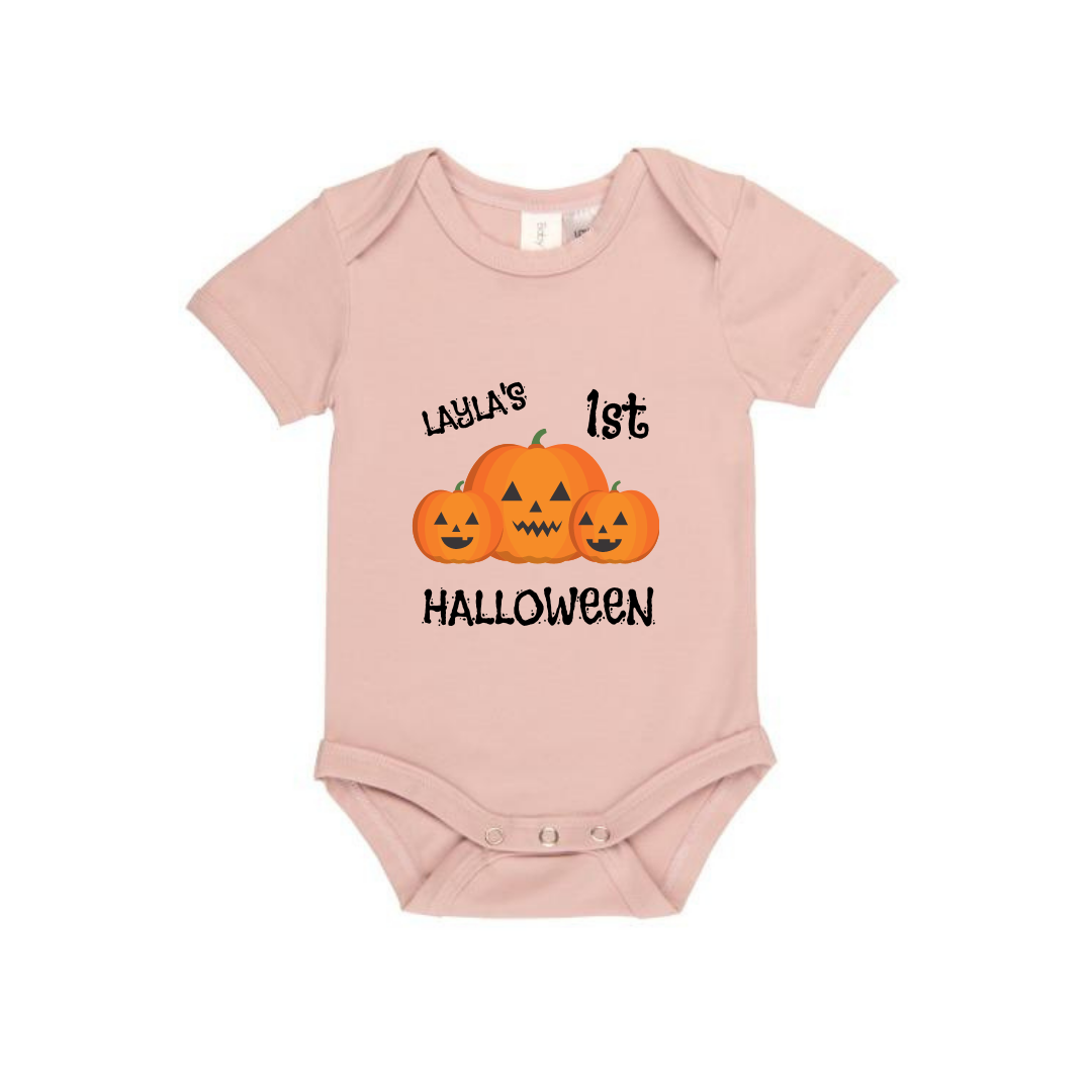 MLW By Design - 1st Halloween Personalised Bodysuit | Various Colours