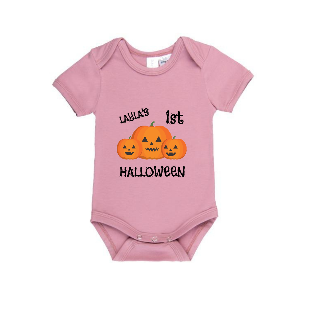 MLW By Design - 1st Halloween Personalised Bodysuit | Various Colours