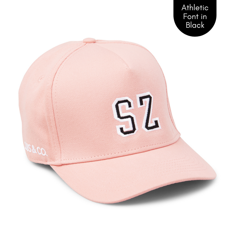 Cubs & Co - PERSONALISED PINK W/ INITIALS | ATHLETIC BLACK FONT