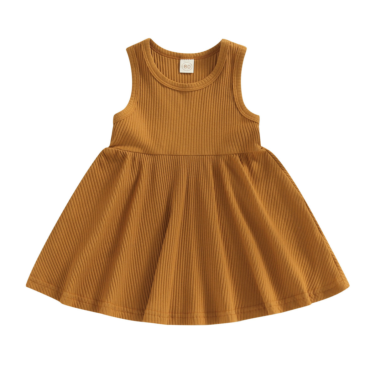 Ribbed Dress | Chestnut