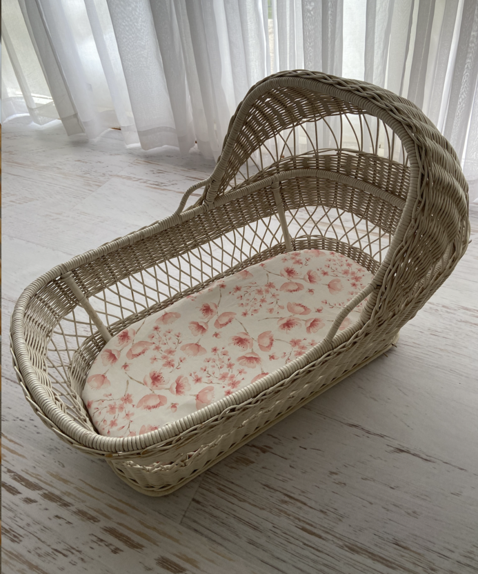 Anchor & Arrow - "Cherry Blossom" Bassinet sheet