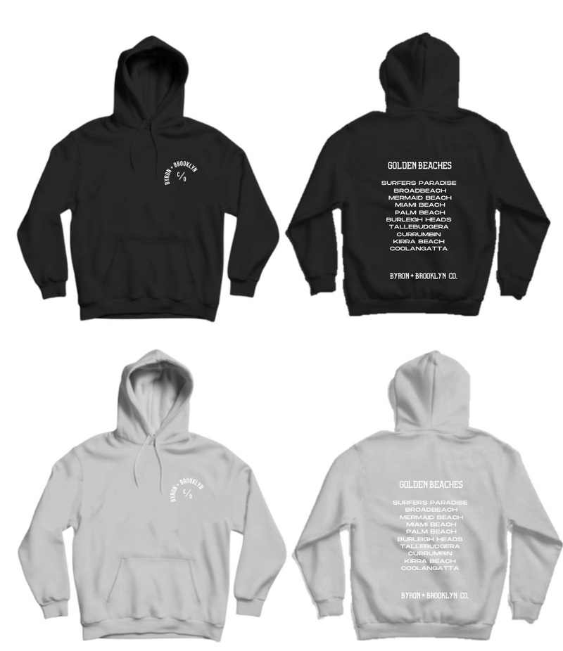 Byron Brooklyn Co - Golden Beaches Hoodie | Black or Grey
