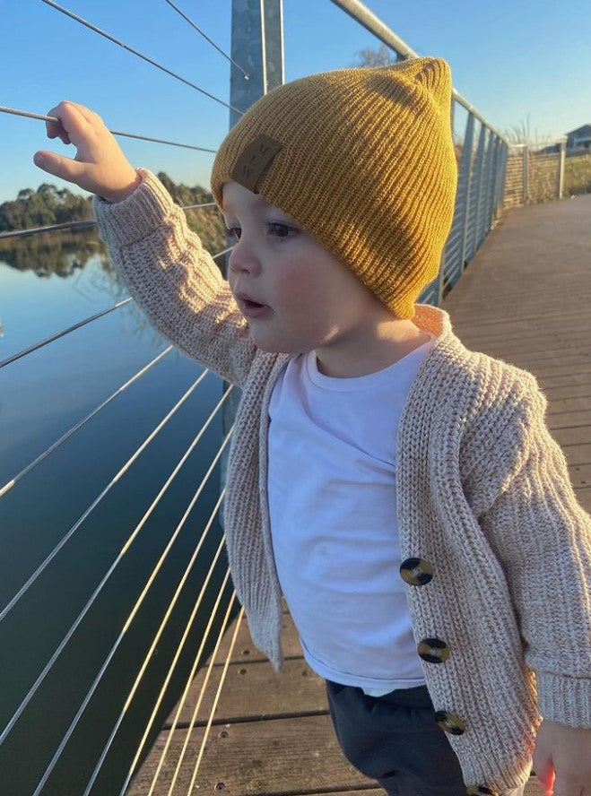 MLW By Design - Knit Beanie | Mustard