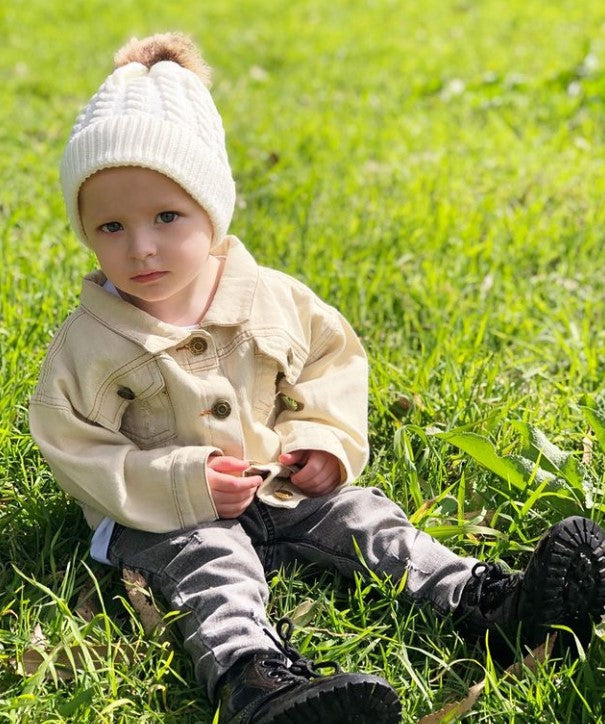 Ski Bunny Matching Beanies | White