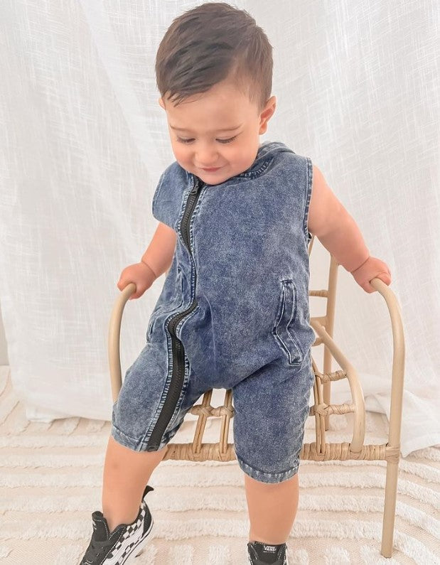 MLW By Design - STREET Romper | Acid Wash